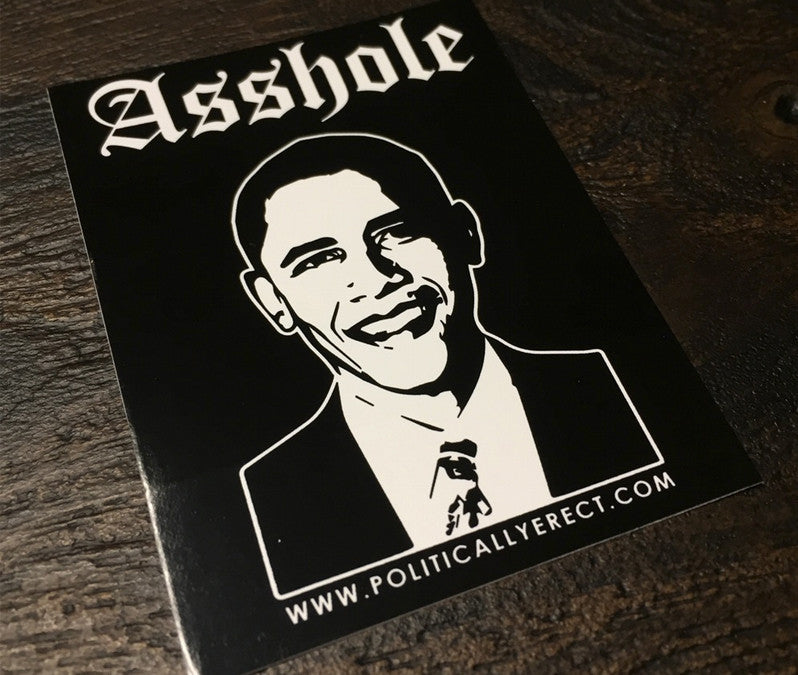 Obama asshole sticker