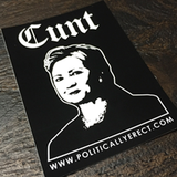 Cunt Hillary Clinton Sticker